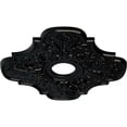 thumbnail image 3 of Ekena Millwork 17 3/4"OD x 3 1/8"ID x 1"P Peralta Ceiling Medallion (Fits Canopies up to 4 5/8"), Hand-Painted Black Pearl, 3 of 6