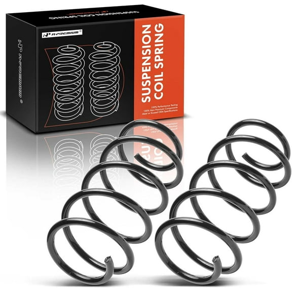 A-Premium 2Pcs Front Suspension Coil Spring Set Compatible with Nissan Sentra 2013 2017 2018 2019, Driver and Passenger Side, Replace# 540103SH0A, 540103SH2A