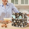 thumbnail image 6 of ZIATUBLES Kitchen Mixer Dust Cover Comfort Polyester Decor Cover Compatible with 6-8 Quart Multi-Functional Home Accessories with Front Pockets, Coffee Croissant Dark Brown, 6 of 7