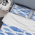 thumbnail image 4 of Designart 'Pattern with Fishes' Nautical & Coastal Bedding Set - Funda Nórdica &, 4 of 5