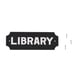 thumbnail image 2 of Placa de Puerta Soidarity Decoración Colgante de Pared de Advertencia de Biblioteca Color Negro, 2 of 6