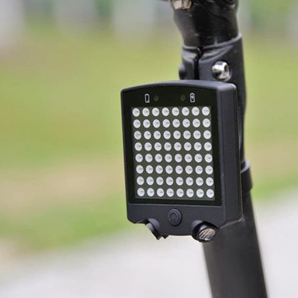 64 LED Wireless Remote Bicycle Rear Tail Light Bike Turn Signals Safety