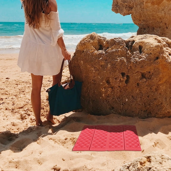 Milisten Red XPE Outdoor Picnic Mat Set of 2 for Camping, Beach, Hiking, and Travel