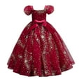 thumbnail image 6 of Gubotare Baby Tutu Dress Little Girls Dresses Short Sleeve Casual Birthday Party Dress Toddler Kids Swing Twirly Summer Sundress 4T 5T (Red,4-5 Years), 6 of 7