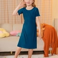 thumbnail image 2 of Einccm Girls Nightgowns Princess Sleepwear Cute Soft Flutter Sleeve Nightdress A-Line Short Sleeve Pajamas PJs Sleep Shirt Night Gown Loungewear for Kids 3-12 Years, 2 of 6