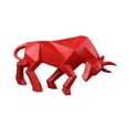 thumbnail image 4 of WLPZXP Bull Statue Ornament Art Crafts Modern Resin Sculpture Animal Statue for Cabinet Red, 4 of 9