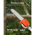 thumbnail image 4 of VEVOR Gas Pole Saw 43CC 2-Stroke Extendable Cordless Tree Trimmer 10 in Cutting Bar, 4 of 9