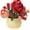 Rose 128pcs, variant on Mini Flowers Building Block Set,Flower Blocks Toys,Plants and Succulent Toys,Building Block Flowerpot，Botanical Collection Birthday Gift for Girls Boys Adults (Narcissus 166Pcs)