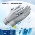 thumbnail image 4 of Mdesiwst 1 Pair Sun Protection Gloves Wear Resistant Super Soft Breathable UV-proof Outdoor Riding Full Finger Gloves Sports Supplies, 4 of 7