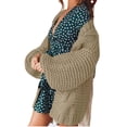 thumbnail image 3 of Womens Open Front Chunky Cardigan Cable Knit Oversized Cardigan Sweaters, 3 of 5