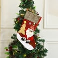thumbnail image 4 of Kezqiaxn Christmas Stockings Clearance, Knitted Christmas Candy Stocking with Santa Designs, Christmas Hanging Socks for Family Holiday Fireplace Xmas Party Decor Party Favors Red, 4 of 6