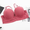 thumbnail image 5 of Hrsba Womens Plus Size Bra,Women's Solid Color Bra With Large Chest And Steel Ring Plus Size Lingerie Sexy Gathering Bra Lingerie,Womens Casual Summer Bra,Womens Bra, 5 of 5