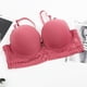 thumbnail image 4 of Puntoco Sujetadores sin aros para mujer Sujetador de color liso para mujer con pecho grande y aro de acero Lencería de talla grande Sujetador fruncido sexy Lencería, 4 of 5
