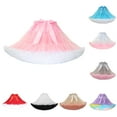 thumbnail image 3 of Lovskoo Women Petticoat Puffy Tutu Tulle Skirt Princess Skirt Hippy Cute Elastic Waist Band Underskirt Beige, 3 of 3