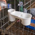 thumbnail image 5 of Aximioll White Bird Double Water Feeder, Plastic Automatic Pigeon Water Dispenser, Bottle Connect Drinking Cup, Bird Cage Accessory for Pigeons, Parrots, 5 of 5