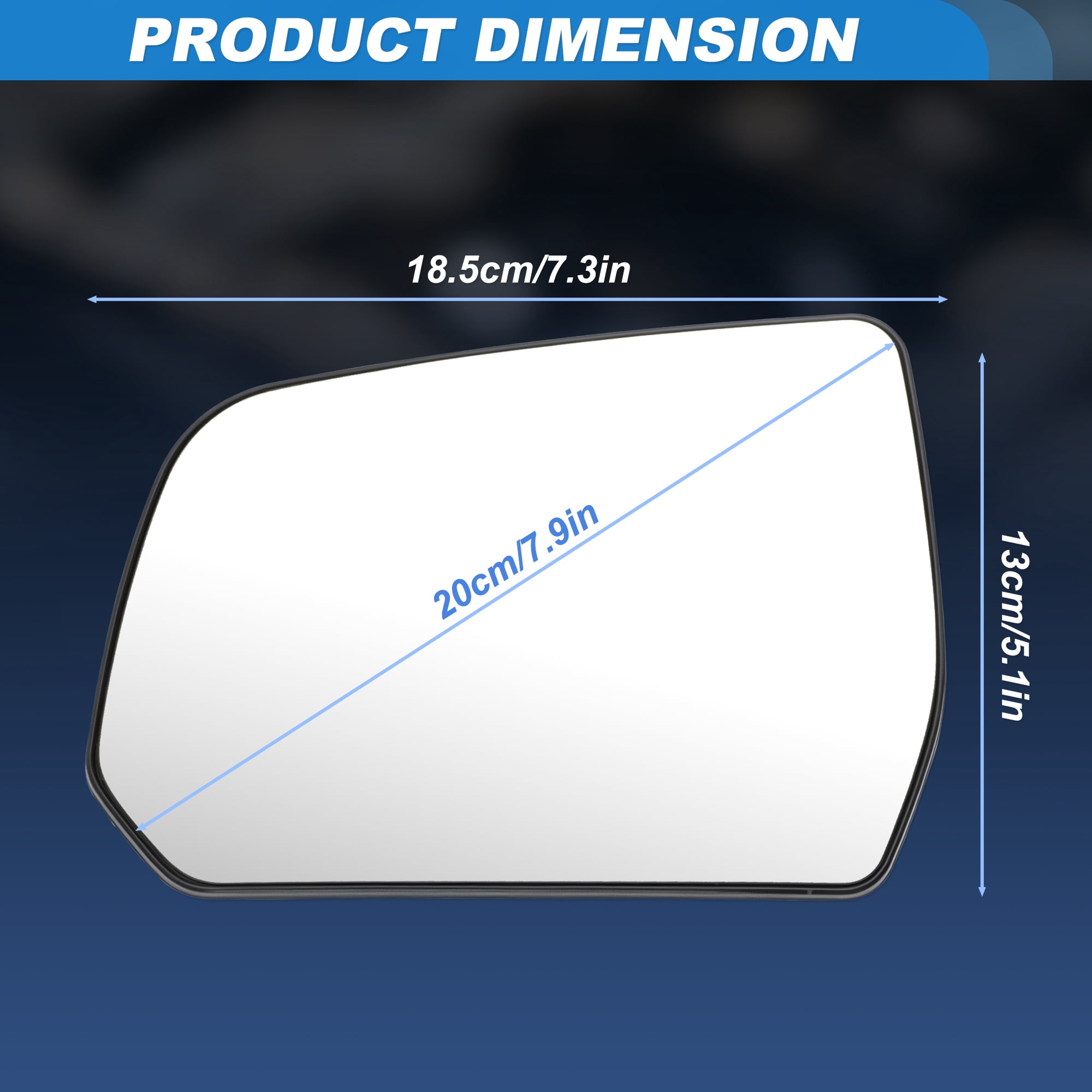 Unique Bargains Heated Mirror Glass for GMC Acadia for Chevrolet Traverse Left Side