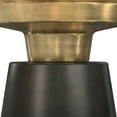 thumbnail image 3 of Simpli Home Jaxine 16 inch Wide Marble and Metal Contemporary Side Table in Black and Gold, 3 of 5