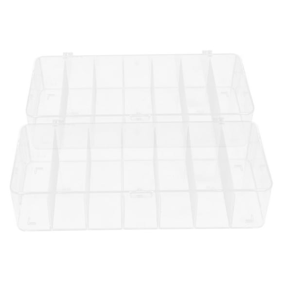 Organizador de bolsitas de té transparente de 2 piezas y soporte para cápsulas de café con tapa, apilable, para cocina, despensa y oficina, caja de almacenamiento de bolsitas de té con divisores