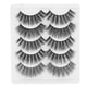 thumbnail image 4 of Ficarrico Juego de 5 pares de pestañas postizas tridimensionales, maquillaje diario, pestañas postizas gruesas y rizadas (003), 4 of 8