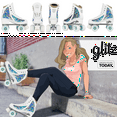 thumbnail image 4 of Crazy Skates Glitz Roller Skates | Adjustable or Fixed Sizes | Glitter Sparkle Quad Skates for Women and Girls, 4 of 9