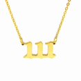 thumbnail image 3 of Stainless Steel Angel Number Necklace 111 222 333 444 555 666 777 888 999 For Women Men Lucky Number Chain Necklaces Jewelry, 3 of 5