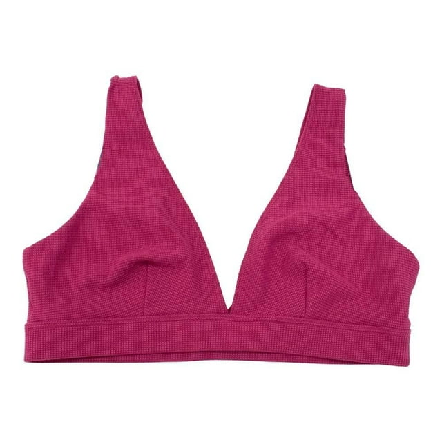 Brasier Hanes Para Mujer con Elástico en la Cintura con Escote en Pecho y Espalda Rosa Talla CH