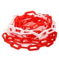 thumbnail image 3 of Unique Bargains 0.3' Diameter 20Ft Length Plastic Chain Barrier, Safety Link Chain Stanchion for Crowd Control, Red White, 3 of 6