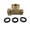 B, variant on 1. 3/4Inch Brass T-Joint Garden Hose Connector, Pipe Fitting for High-Pressure Irrigation,