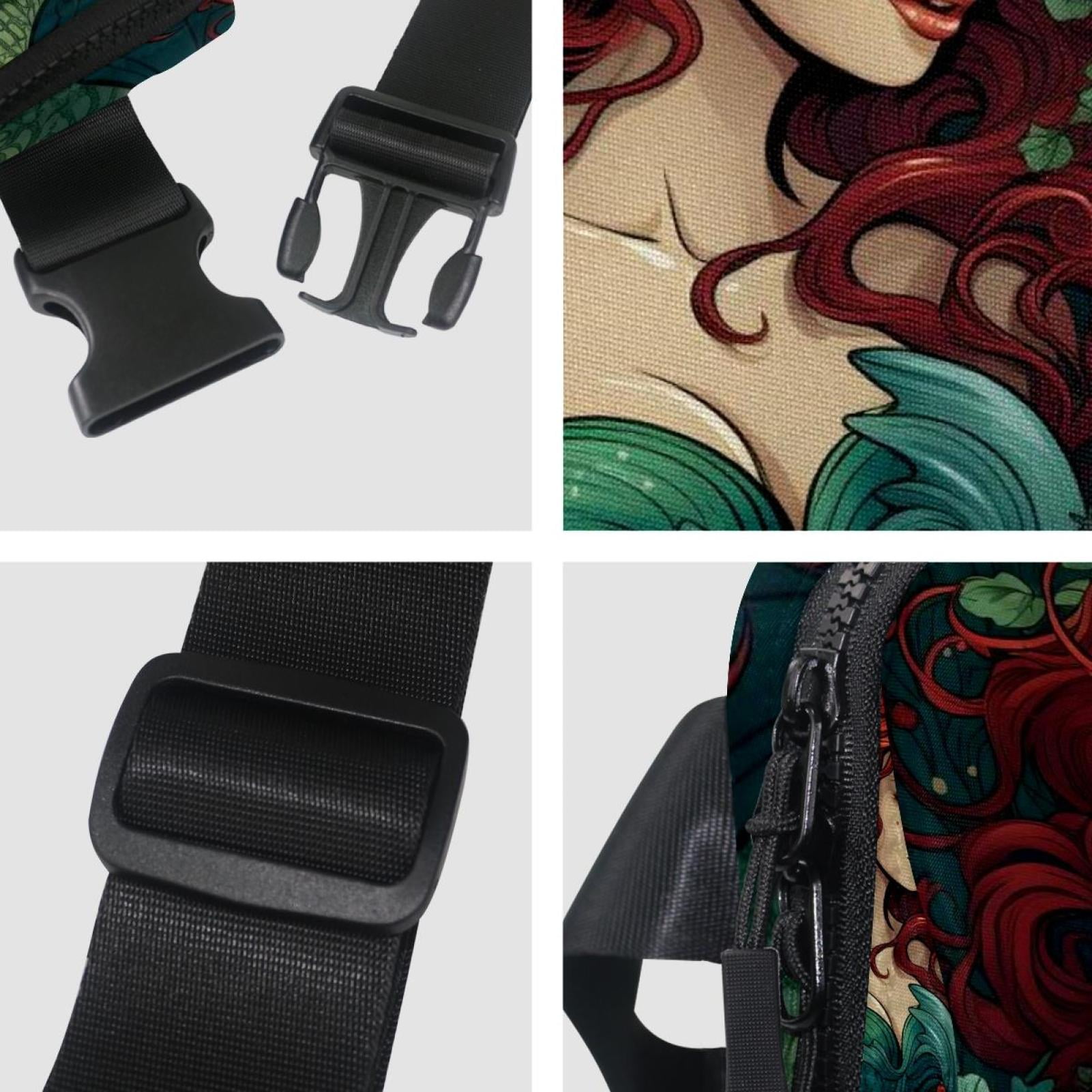 Mermaids Lightweight Adjustable Crossbody Fanny Sling Bag with Extension Strap Unisex