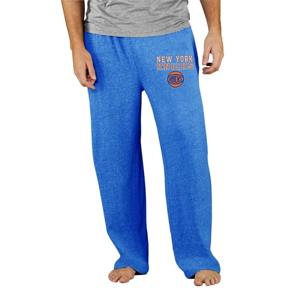 Men's Concepts Sport Blue New York Knicks Mainstream Tri-Blend Terry Pants