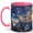 Pink, variant on Broken Sky Mirror 11oz Ceramic Mug, Surreal Cloud Coffee Cup