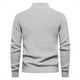 thumbnail image 3 of Gibobby Suéter cuello alto hombre Suéter de cuello alto para hombre, ajuste delgado, casual, tela acanalado(Gris,XG), 3 of 5
