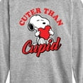 thumbnail image 3 of Peanuts -  Valentine's Cuter Than Cupid  - Toddler And Youth Long Sleeve Graphic T-Shirt, 3 of 6