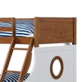 thumbnail image 7 of Nexo Twin over Full Bunk Bed with Trundle-Oak Brown-White-Solid Wood, 7 of 7