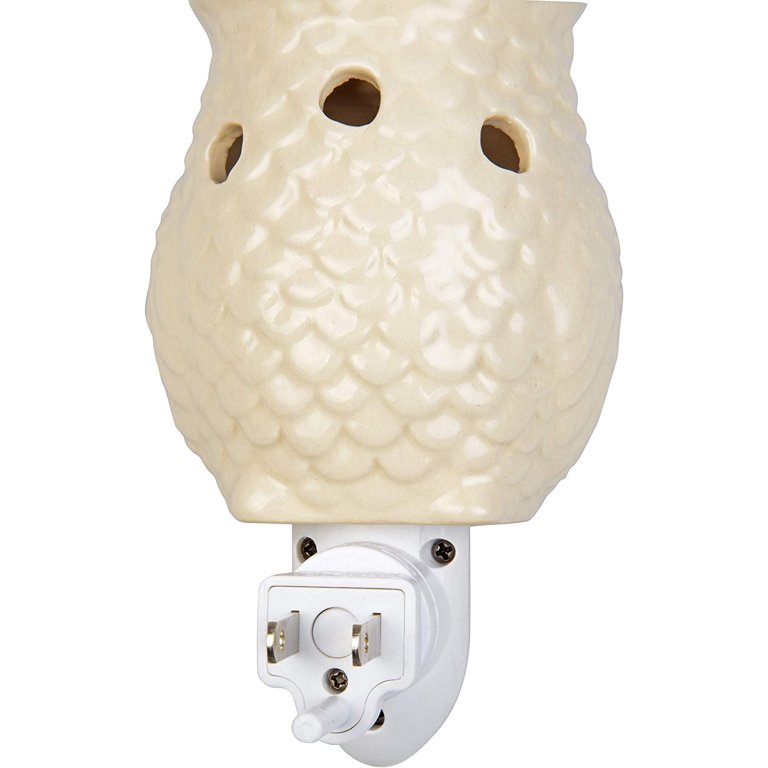 Deco Plug-In Electric Mini Owl Candle Warmers, 2 Wax & Tart Warmer for Indoor Decor, Includes 4 Wax Cubes and Halogen Bulb