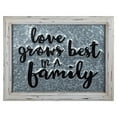 thumbnail image 1 of Truu Design Galvanized Metal Farmhouse Modern Family Decorative Wall Sign, 1 of 4