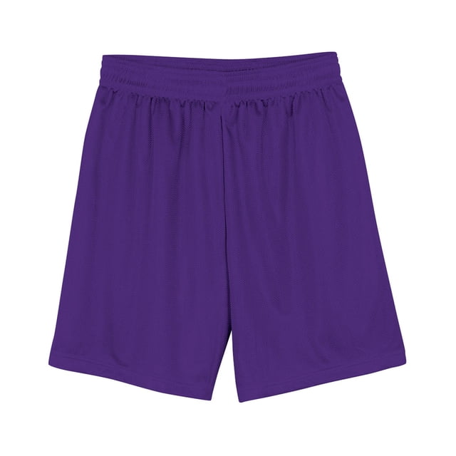 Shorts de micromalla forrados con entrepierna de 7" para hombre MORADO M A4 N5184