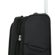 Protege Arendale 28 Softside Expandable Rolling Spinner Luggage, Black