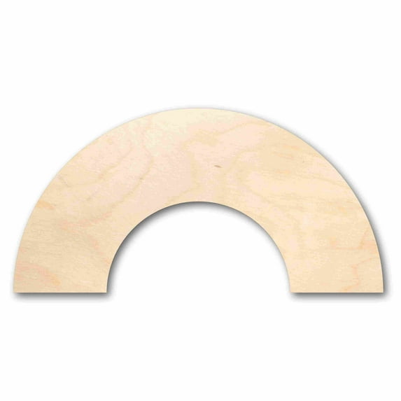 Unfinished Wood Rainbow Silhouette - Craft- up to 24" DIY 2" / 1/4"