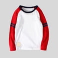thumbnail image 2 of HCNTES Toddler Boys Long Sleeve Shirts Graphic Cotton Casual Crewneck Tops, Fall Winter Layering Tees(White,4-6 Years), 2 of 4