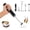 Black, variant on Milk Frother Handheld for Coffee, Hand Frother Wand, Electric Whisk 3 Speed Adjustable, Drink Mixer with Stainless 2 Whisks, Maker for Latte Cappuccino Matcha