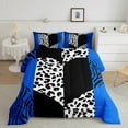 thumbnail image 2 of Manfei Leopard Zebra Print 2pcs Bedding Comforter Set,Love Heart Twin Comforter Sets,Valentine's Day Breathable Bedding Set,Breathable Romantic Home Decor,Reversible, 2 of 8