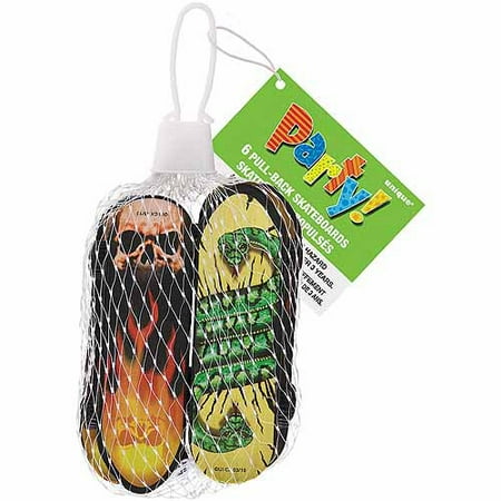 Pull Back Skateboard Party Favors, 6ct