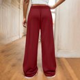 thumbnail image 4 of Utoimkio Toddler Girls Wide Leg Pants High Waisted Athletic Jogger Pants, 4 of 7