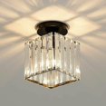 thumbnail image 1 of Mini Crystal Ceiling Light, Modern Crystal Chandelier, Led Ceiling Light For Hallway, Entrance, Restaurant, Bar, E27 (black) [energy Class F], 1 of 5