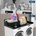 thumbnail image 3 of 2-Tier Washer Dryer Countertop with 2.75" H Edge Rails, 54" W x 27.55" D Laundry Countertop for Folding Clothes, Washer and Dryer Topper with Non-Slip Pad (Black), 3 of 7