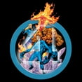 thumbnail image 2 of Men's Marvel: Fantastic Four Clear Four Logo  Graphic T-Shirt, 2 of 5