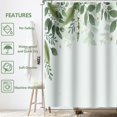 thumbnail image 3 of Sage Green Eucalyptus Shower Curtain Spring Leaf Botanical Plant Shower Curtains for Bathroom Waterproof Bath Curtain Decor 72 x 72 Inch, 3 of 6