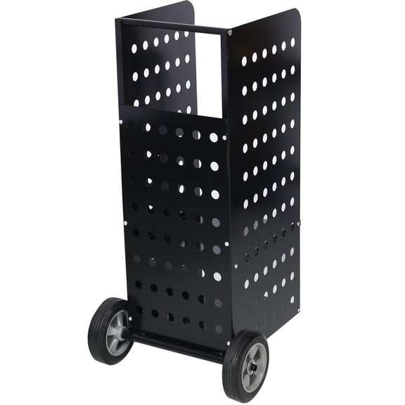 41" Firewood Log Cart Carrier Outdoor or Indoor Steel Wood Rack Storage Mover with Rolling Wheeled,Heavy Duty Wood Moving Equipment for Patios Backyard,Garden