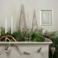 thumbnail image 2 of 17.5" LED Lighted B/O Gold Glittered Wire Christmas Cone Tree - Warm White Lights, 2 of 5
